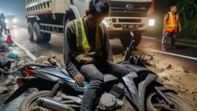 Truk Parkir Sembarangan Renggut Nyawa Warga di Jalan Raya Cikande-Rangkasbitung