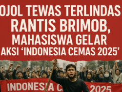 Ojol Tewas Terlindas Rantis Brimob, Mahasiswa Gelar Aksi “Indonesia Cemas 2025”